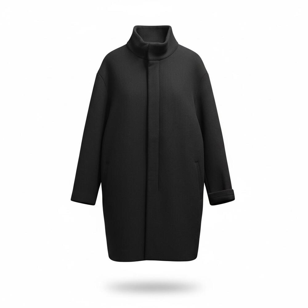 Calvin Klein Mayden Overcoat Black Beauty Size 2XL